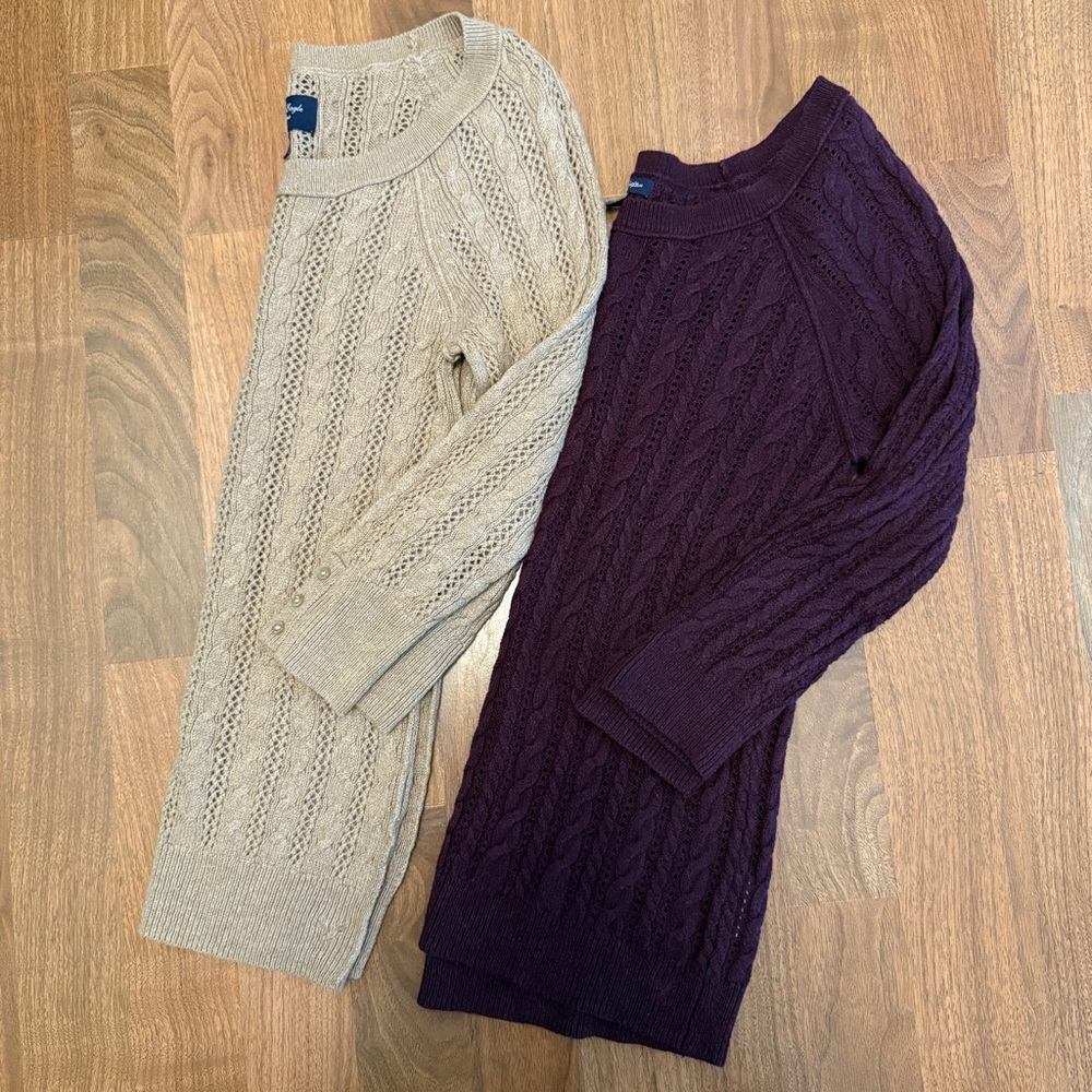 American Eagle Outfitters Cable Knit Sweaters 2/$20